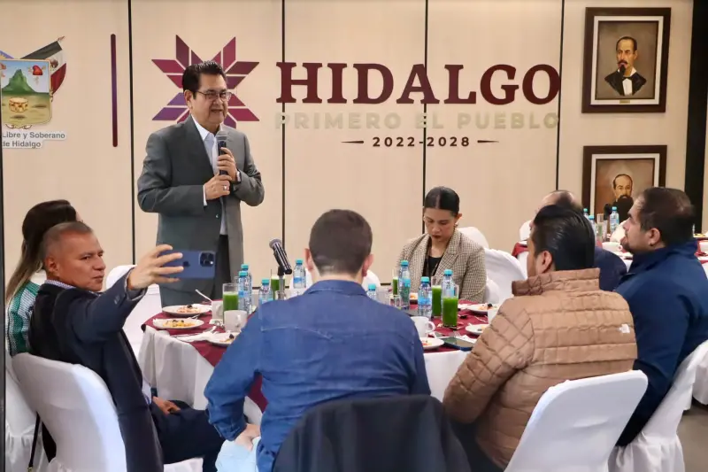 PRI, PAN y PT faltan a mesa política rumbo a comicios de 2027 en Hidalgo