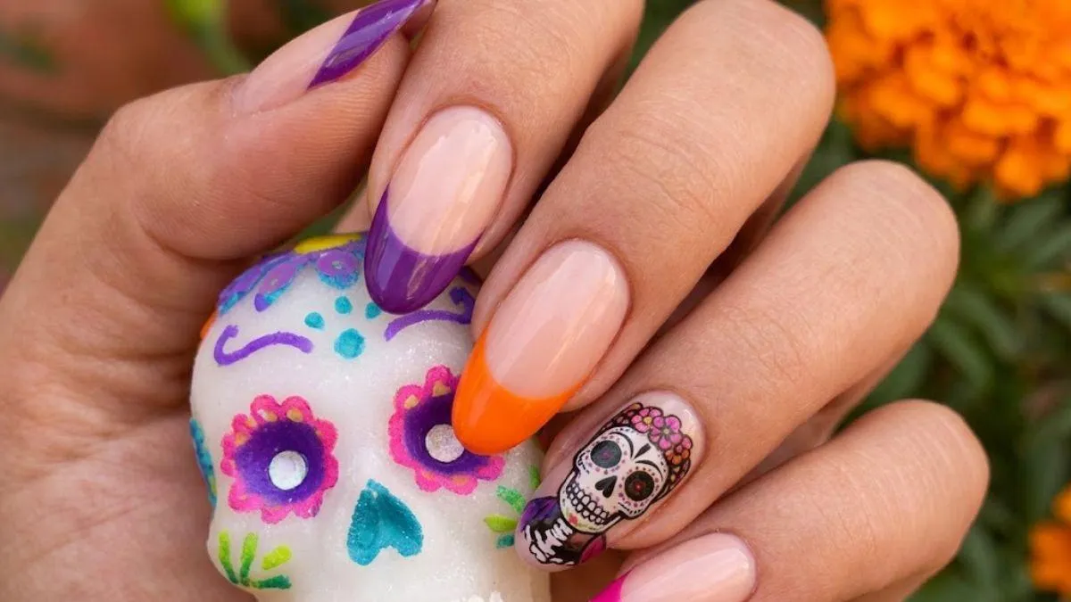 6 diseños de uñas de Catrina para Día de Muertos: materiales y paso a paso