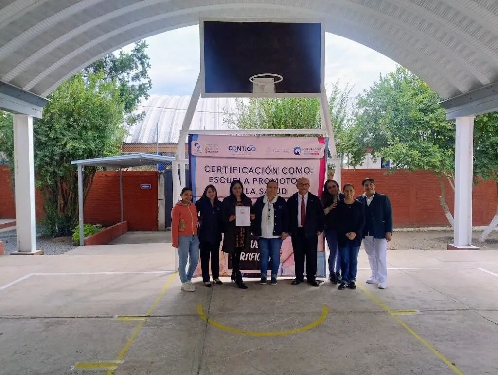 Primaria Revolución recibe certificación como Escuela Promotora de la Salud
