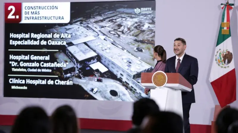 Revisa Martí Batres avances del ISSSTE con inversión histórica y tecnología médica avanzada