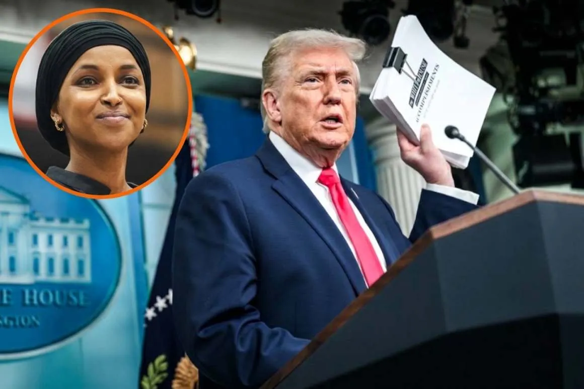 Denuncia Trump a Ilhan Omar por supuesto nombre falso y pide su renuncia 