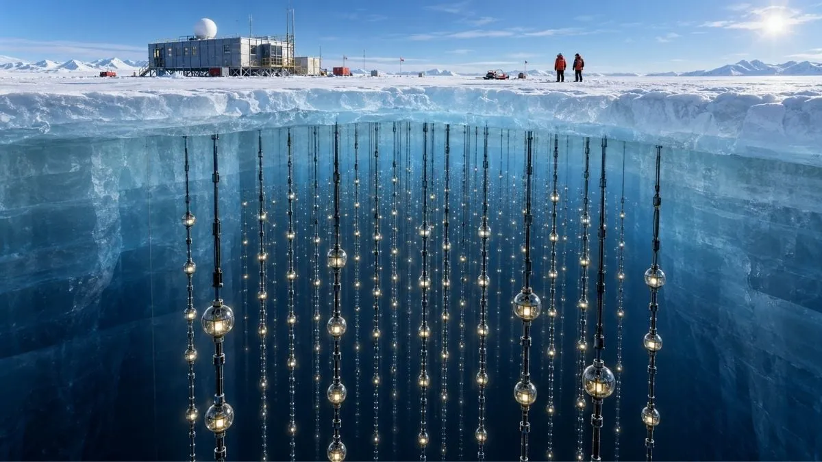 Un equipo de científicos enterró más de 5 mil sensores bajo el hielo de la Antártida con el objetivo de detectar neutrinos; años después, el creador del proyecto ganó el Nobel de Física