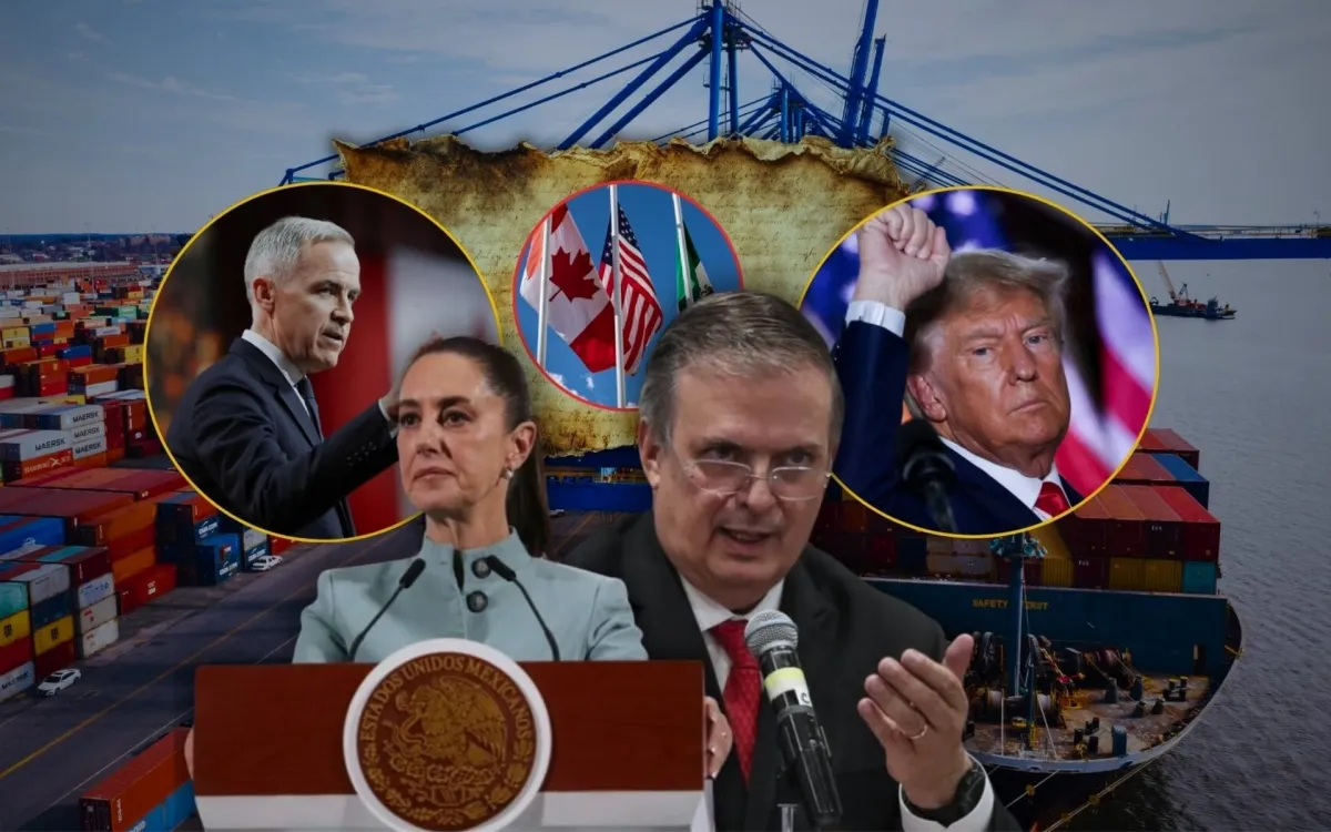 Marcelo Ebrard asegura que el narcotráfico no ha sido tema en las negociaciones del T-MEC con Estados Unidos y Canadá, pese a los constantes señalamientos de Donald Trump contra México, y afirma que las 115 reuniones comerciales se han centrado en asuntos