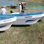 Entrega SEDEA equipo a pescadores de Cadereyta