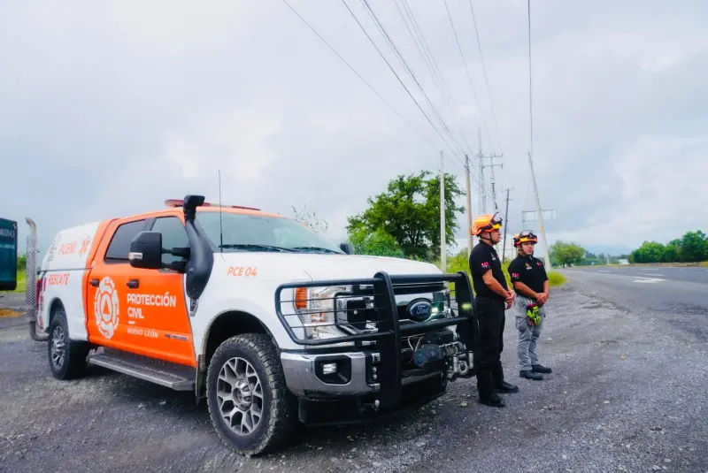 Activa Protección Civil NL operativo especial por lluvias del Frente Frío 1