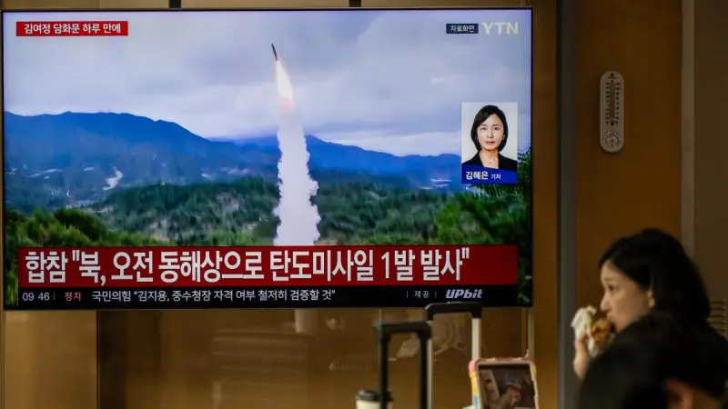 Corea del Norte afirma haber probado un misil de alcance intermedio con IA