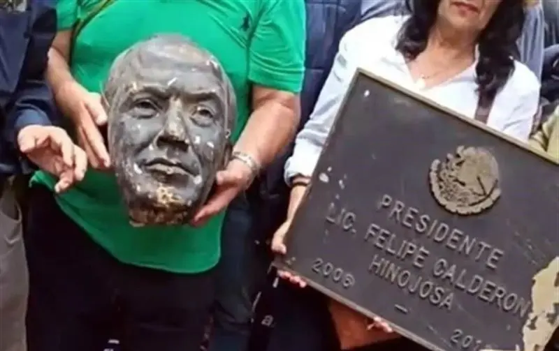 No estoy de acuerdo, dice CSP de daño a estatua de Calderón