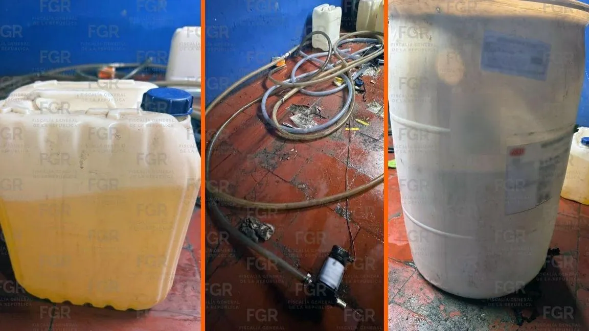 Cateo deja el aseguramiento de 203 litros de hidrocarburo y un autobús en Pesquería, NL