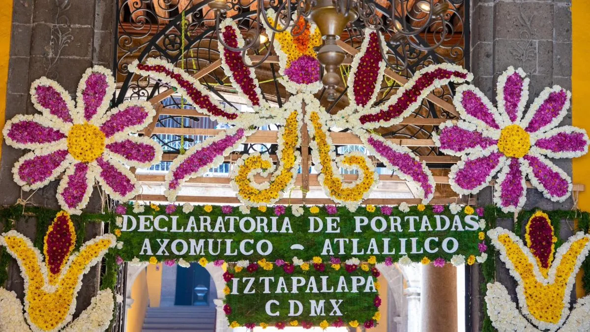 Portadas florales de Iztapalapa son Patrimonio Cultural de CDMX