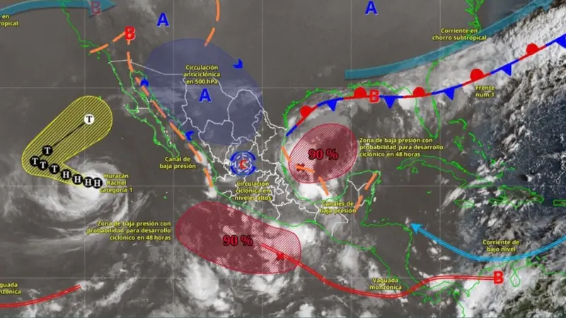 Ciclones tropicales amenazan con lluvias torrenciales: ¿Cómo afectarán a Querétaro?
