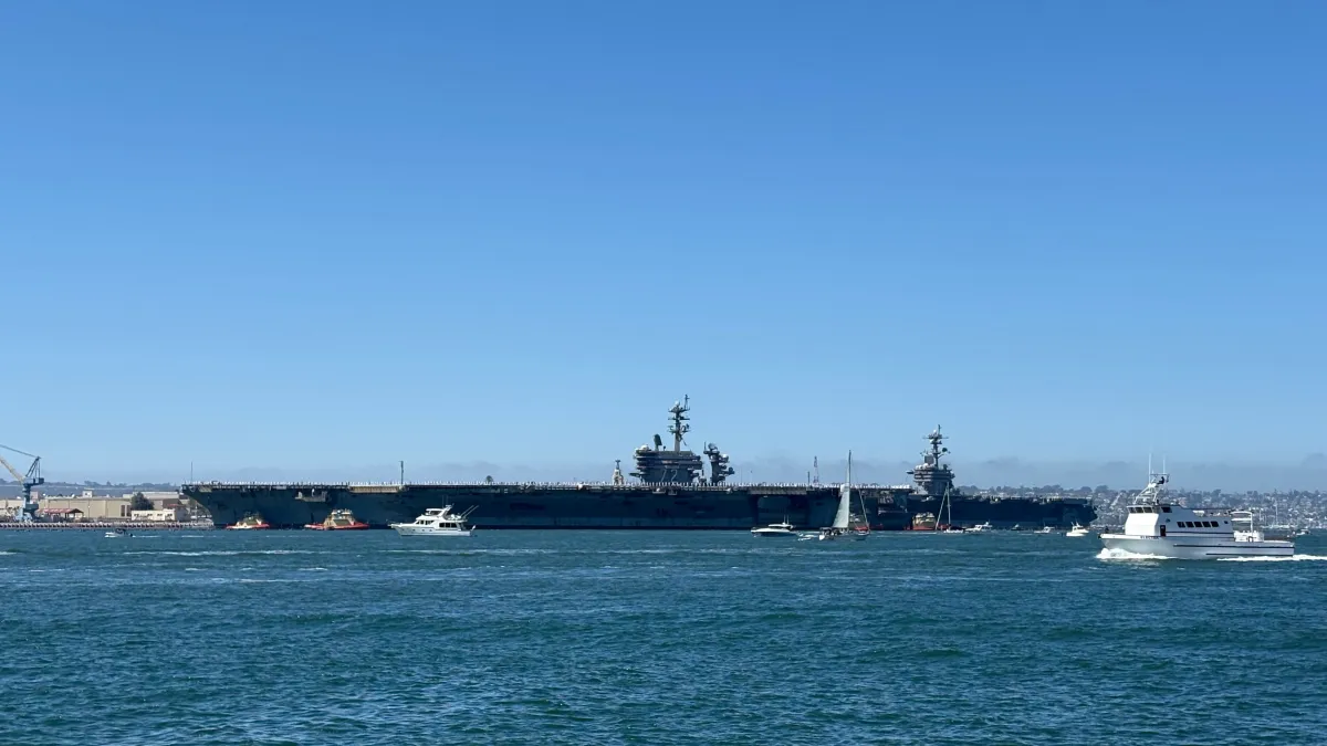 USS Abraham Lincoln regresa a San Diego tras despliegue récord de 322 días