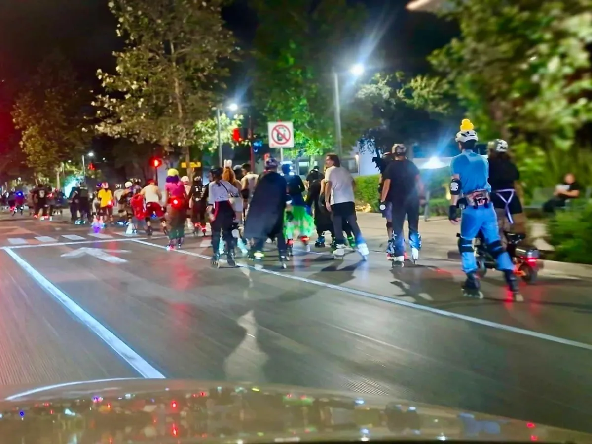 Frena autoridad de San Pedro paseo nocturno de patinadores