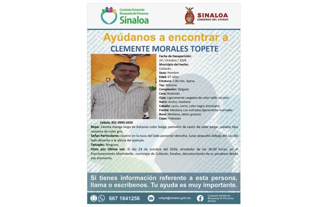 Mantienen búsqueda del sacerdote Clemente Morales; Seguridad está en contacto con el Obispo