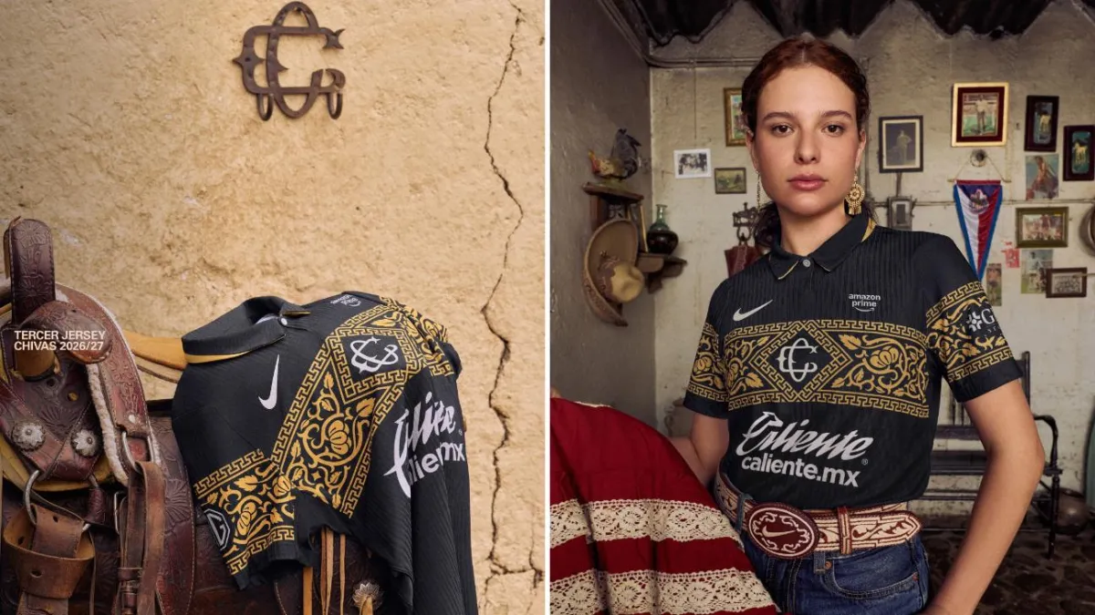 Chivas se viste de charro: presenta espectacular uniforme negro y dorado con escudo de 1908