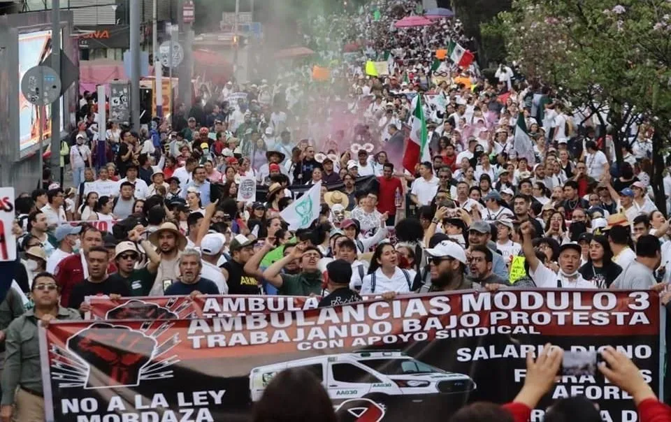 Minimiza CSP marcha del IMSS; acusa oportunismo