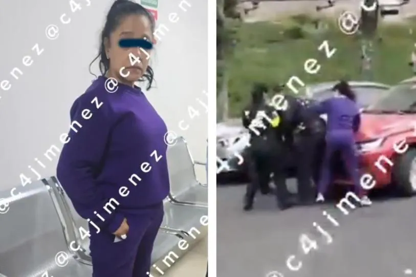 Detienen a mujer en CDMX tras morder a policía que iba a infraccionarla
