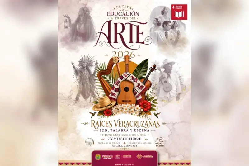 Promueve SEV, Festival Raíces Veracruzanas en el Ágora Xalapa