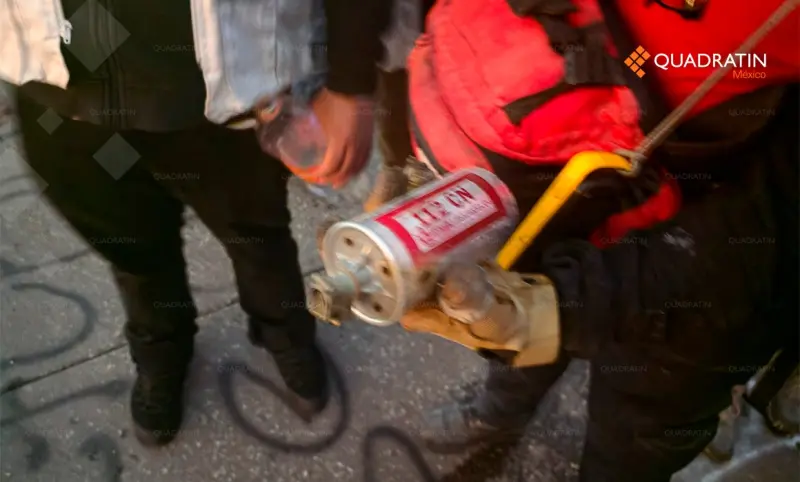 Señalan evidencia de gas lacrimógeno o irritante en Zócalo