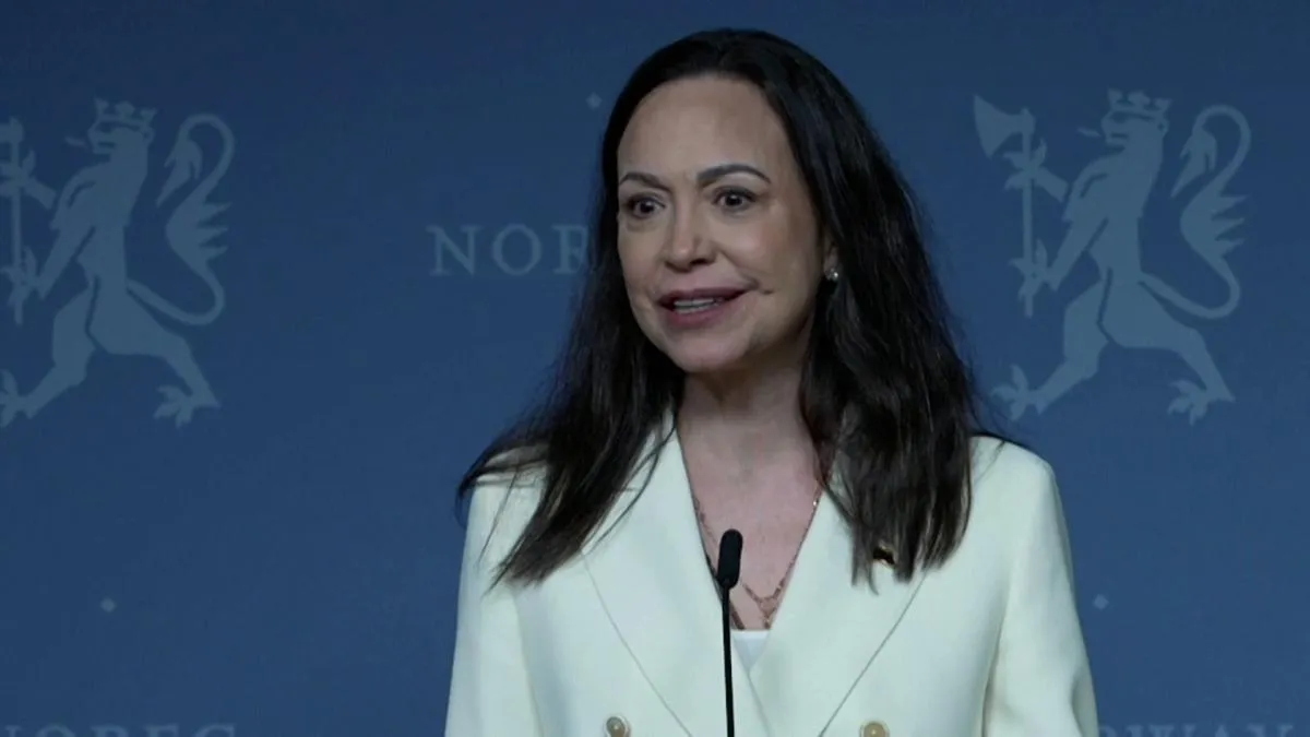 Líder opositora María Corina Machado anuncia que regresó a Venezuela