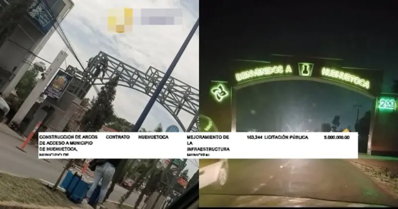 Derrocha Huehuetoca 5 mdp en arcos pese a calles dañadas y falta de agua