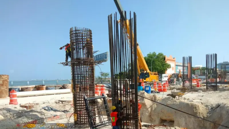 Distribuidor Vial Kukulcán alcanza 74% de avance en Cancún