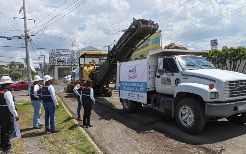 Destinan 20 mdp para rehabilitar cuatro calles en San Juan del Río