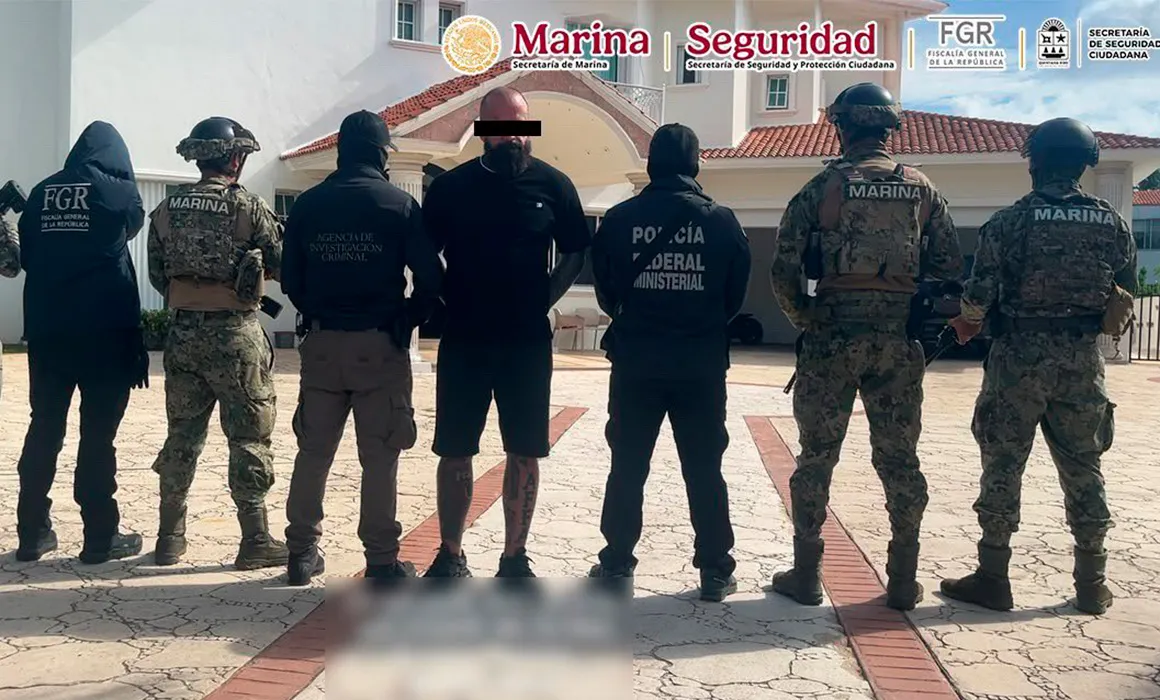 Cae presunto líder de grupo de tráfico de drogas y extorsión en QRoo