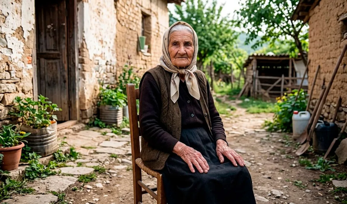 Qamile Marra, la albanesa de 117 años que desafía al tiempo con café y trabajo en el huerto