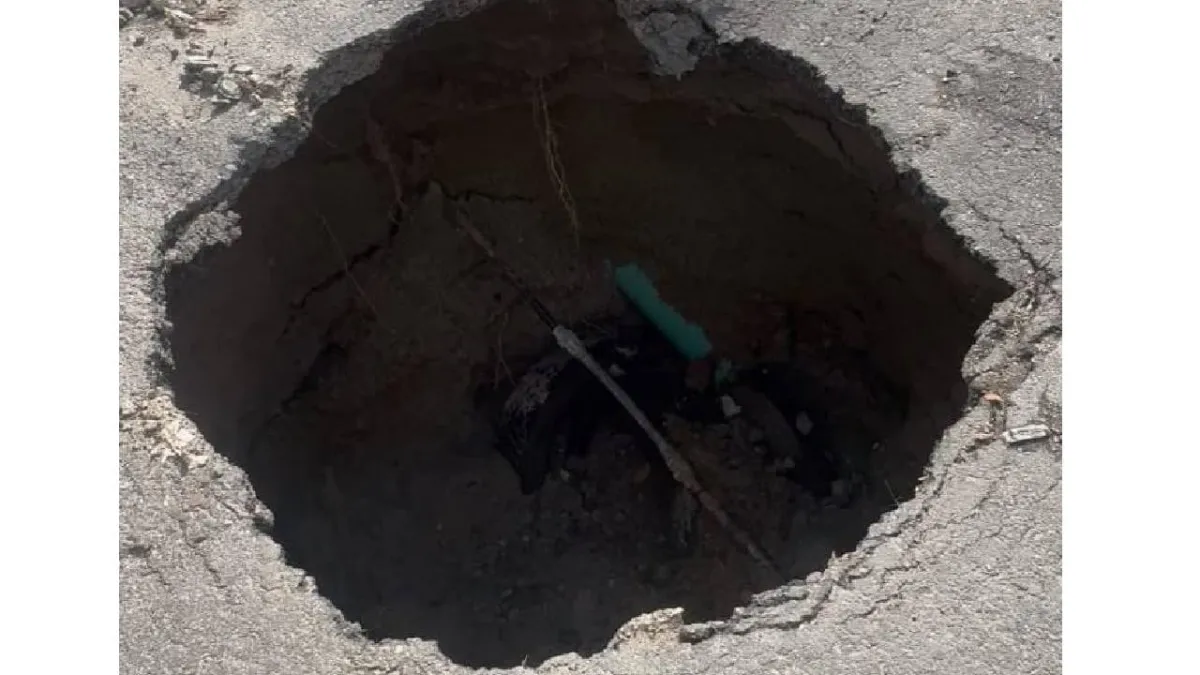 Crece socavón en Cañadas del Florido