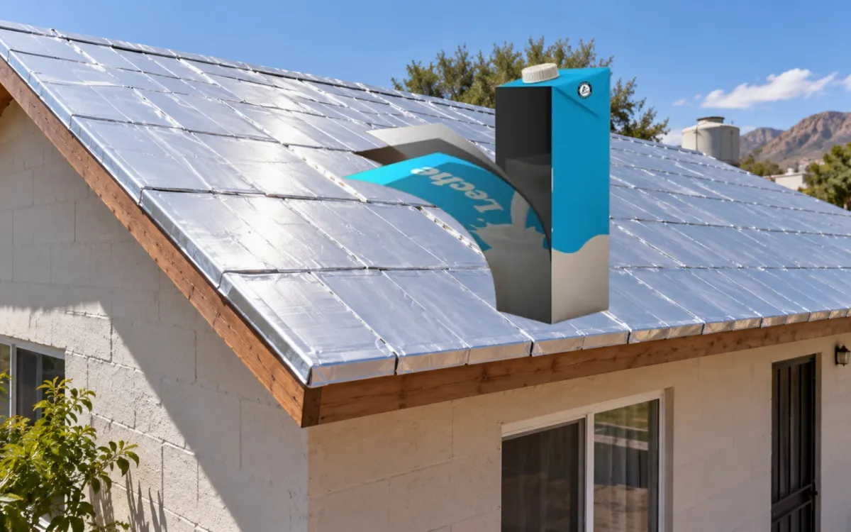 Expertos revelan cómo usar envases de Tetra Pak en el techo como aislante contra el calor para reducir la sensación térmica hasta 6 °C junto al consumo de energía en el hogar