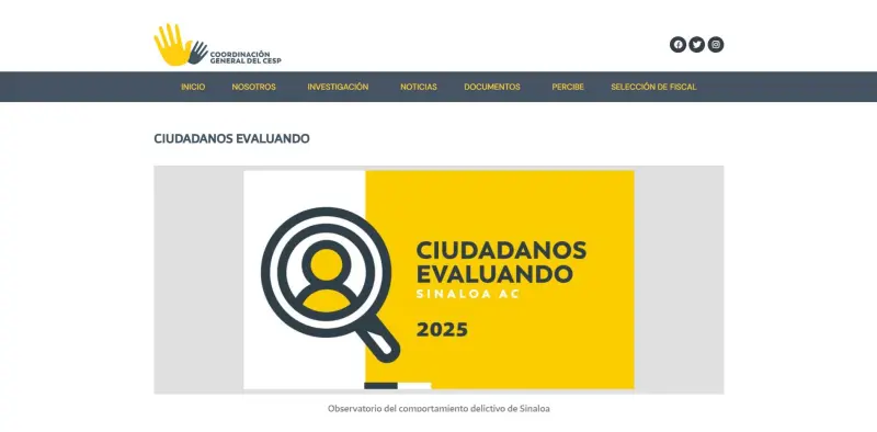 Buscan nuevas voces ciudadanas que integren el CESP, para vigilar seguridad en Sinaloa