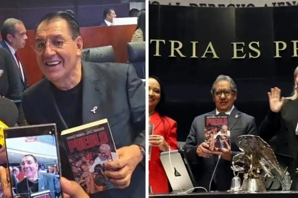 Regala petista 20 ejemplares de 'Pueblo', de AMLO, en Senado