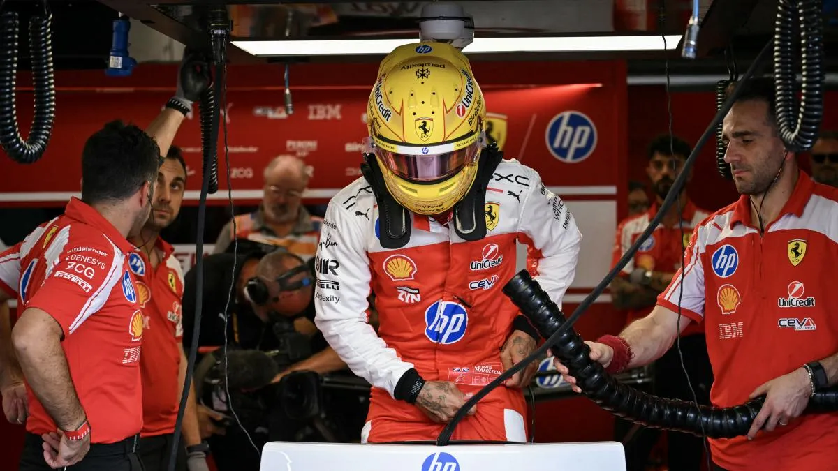 Hamilton refuerza las esperanzas de Ferrari en último ensayo del Gran Premio de Estados Unidos
