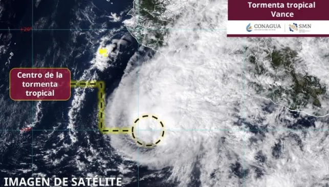 Vance se degrada a tormenta tropical pero provocará lluvias en Guerrero