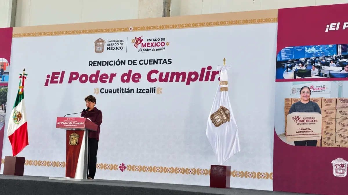 Empleo e inversión, ejes del informe de Delfina Gómez en Cuautitlán Izcalli; anuncia más obras (VIDEO)