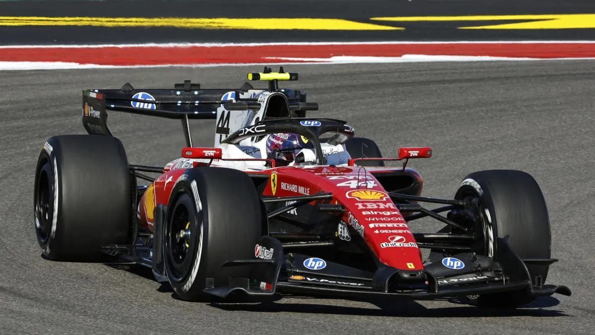 Ferrari sigue su dominio en Austin y lidera la FP3 con Checo Pérez por delante de Bottas