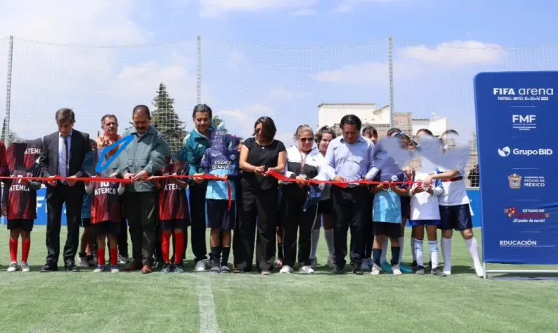 Abren en San Mateo Atenco segunda cancha de futbol FIFA Arena