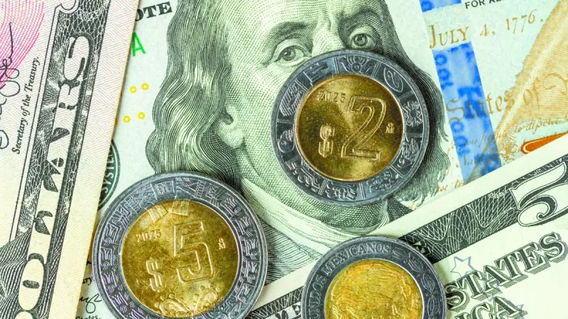 Peso mexicano tocó su peor nivel en lo que va del año
