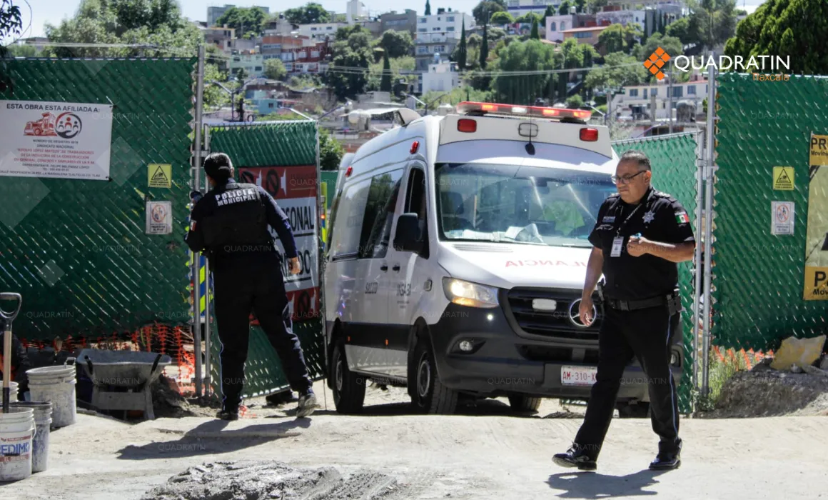 Fallece trabajador tras colapso de talud en Tlaxcala