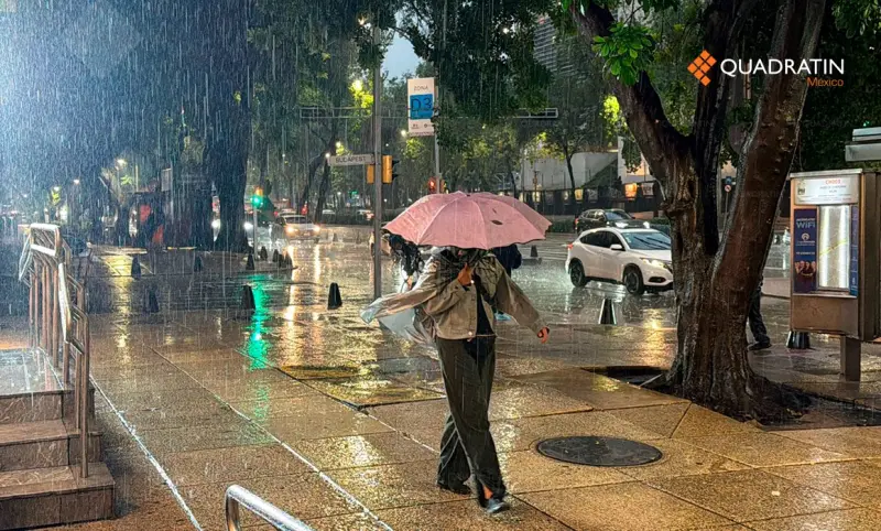 Persisten lluvias fuertes en CDMX; activan alerta en todas las alcaldías