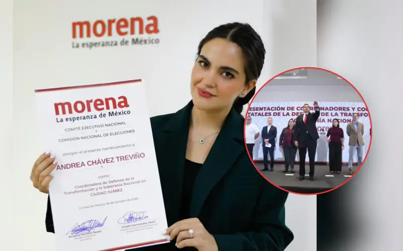 Andrea Chávez toma la coordinación de Morena en Ciudad Juárez y se perfila rumbo a la Alcaldía en 2027 tras la designación de Cruz Pérez Cuéllar en Chihuahua