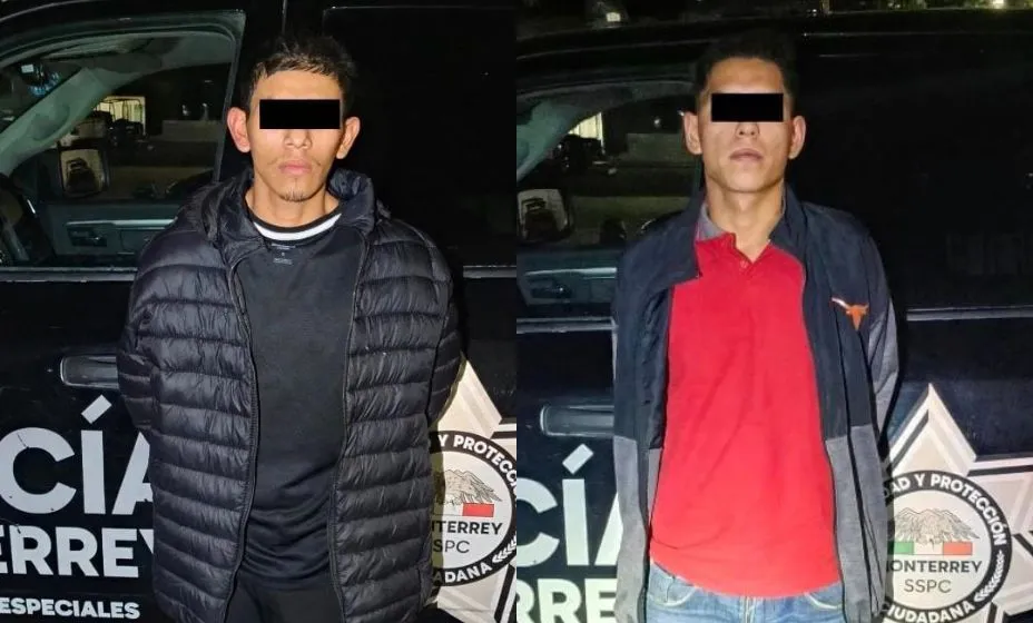 Detienen a 2 hombres con 30 dosis de cristal en Monterrey