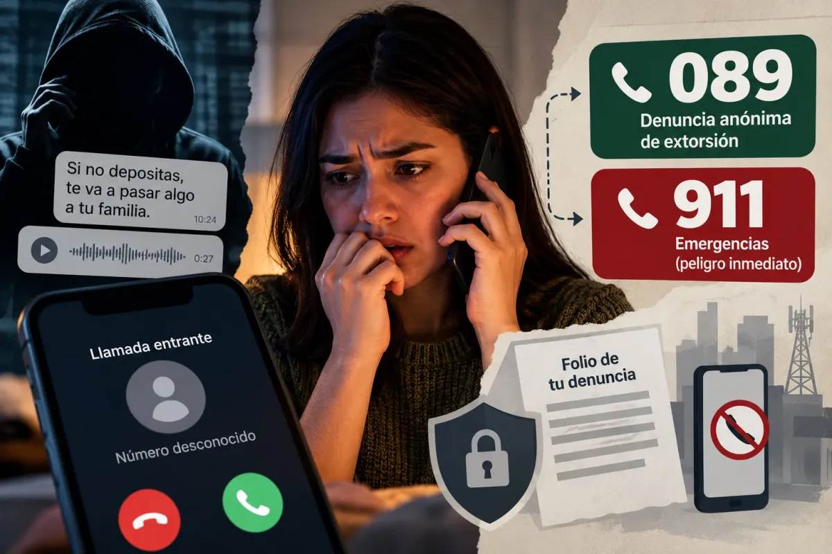 ¿Te están extorsionando? Así deben atender tu denuncia