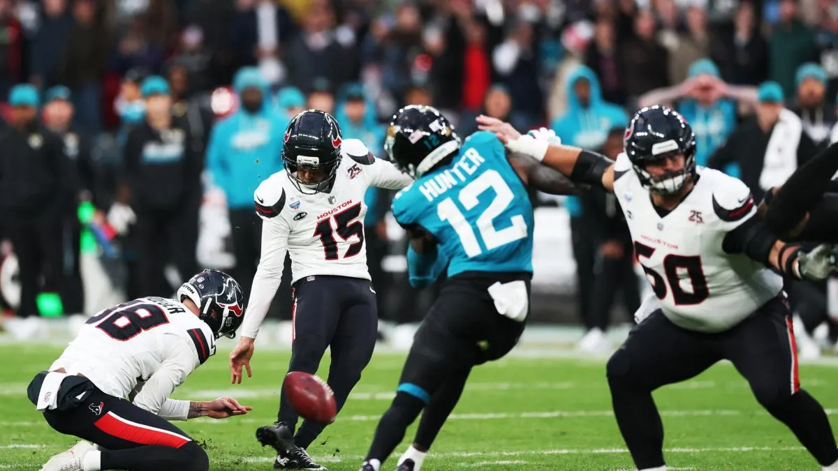 Wembley disfruta de un final de alarido en la NFL: Texans vence a Jaguars con gol de campo agónico