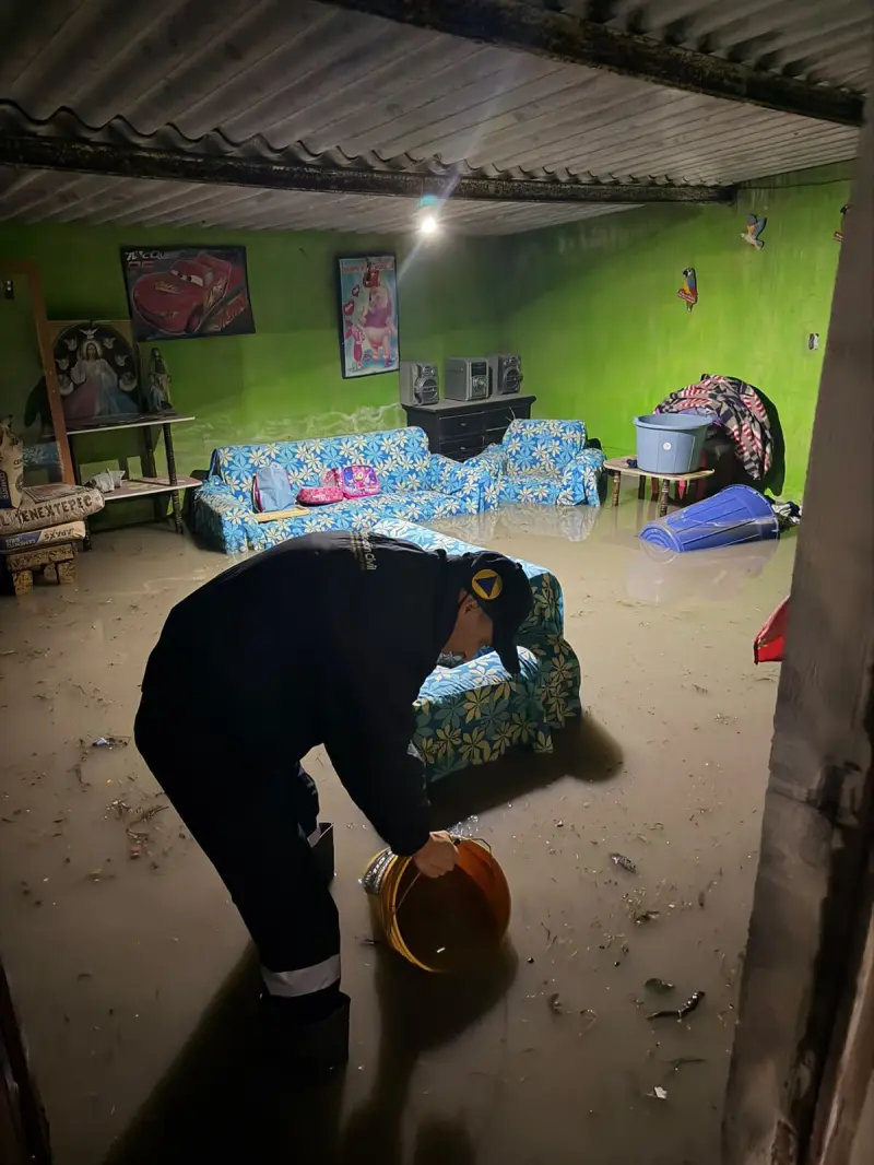 Atiende Protección Civil afectaciones por lluvias y granizo en Puebla