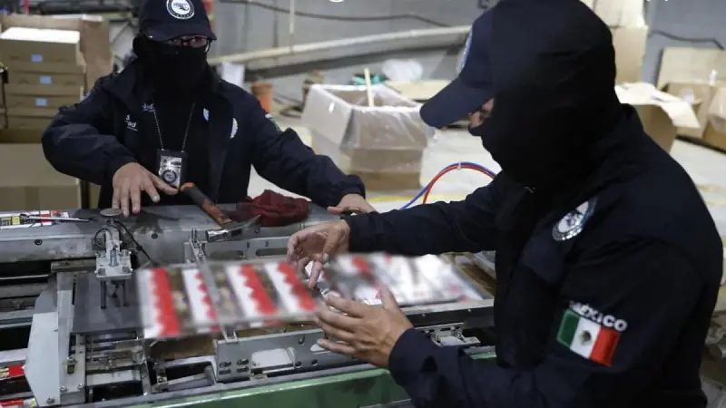 Desmantelan megafábrica clandestina de cigarros en Huixquilucan; aseguran 60 toneladas