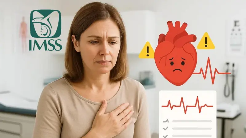 Si tienes estos síntomas, acude inmediatamente al IMSS para detectar a tiempo enfermedades del corazón